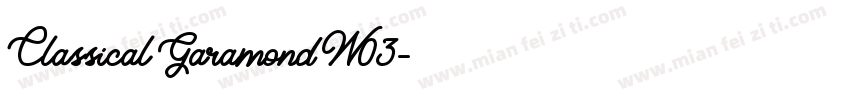 Classical Garamond W03字体转换